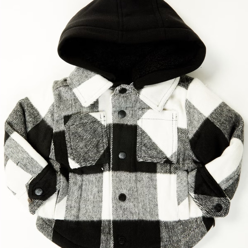 Urban Republic Kids Black and White Checkered Hoodie